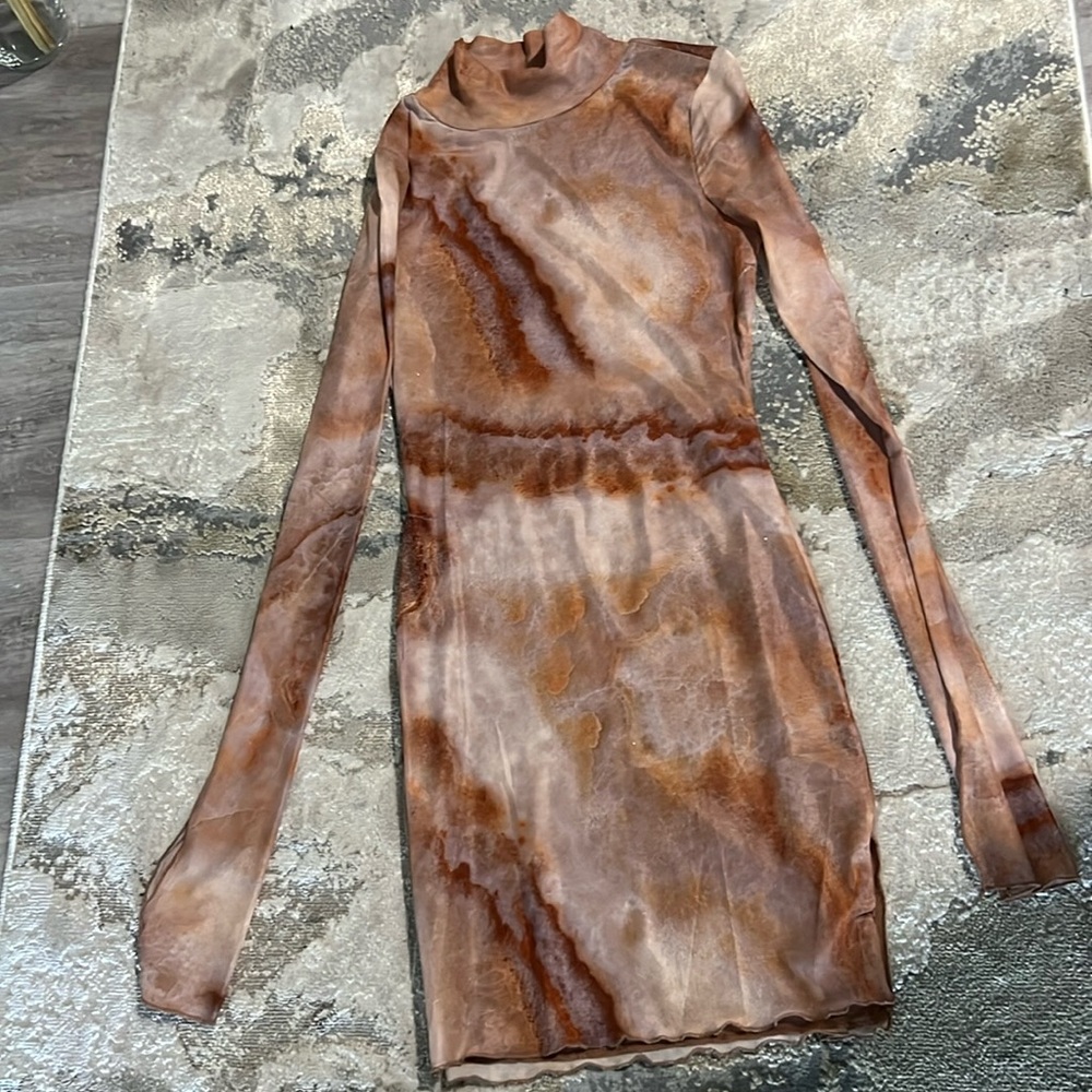 Sheer mini dress - boutique